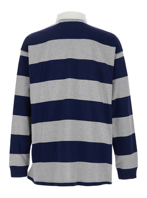 Polo ralph lauren "Big Fit" Multicolor Polo Shirt with Classic Collar and All-Over Striped Motif in Cotton Man