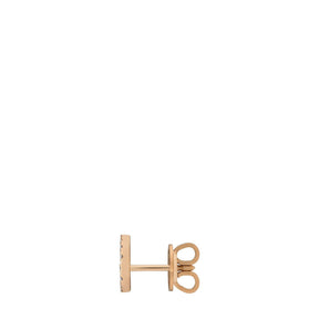Interlocking Stud Earrings With Diamonds