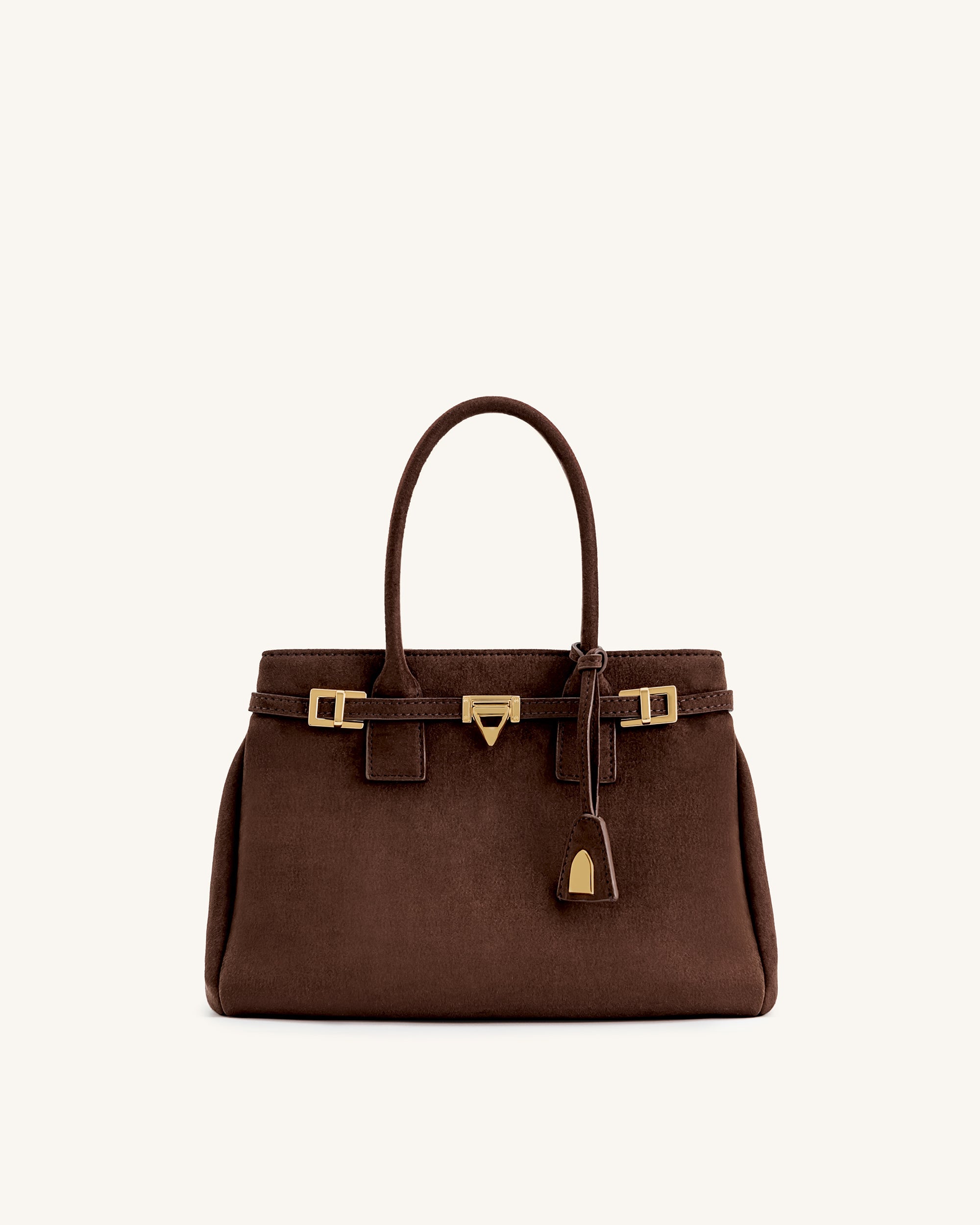 Miley Belt Embellished Tote Bag - Black