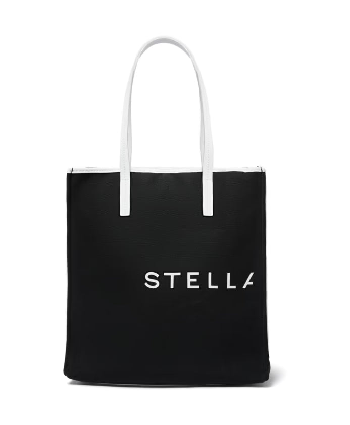 Canvas Logo Print Moon Charm Bag