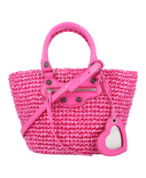Pink Handbag with Double Handles