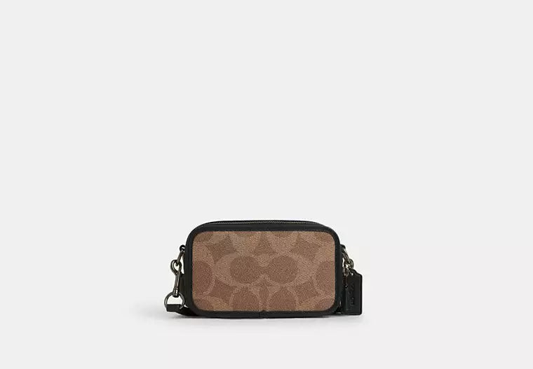 Wyatt Crossbody Bag In Blocked Signature Canvas