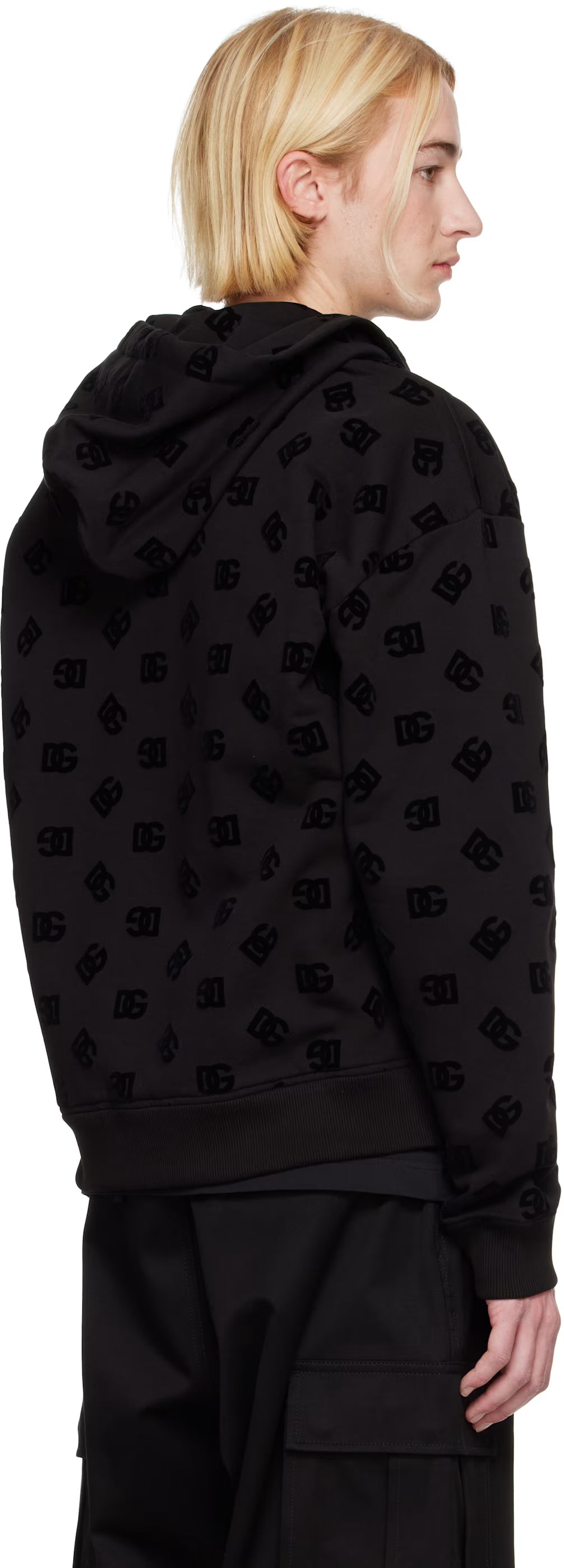 Dolce&Gabbana Black Zip-Up Hoodie