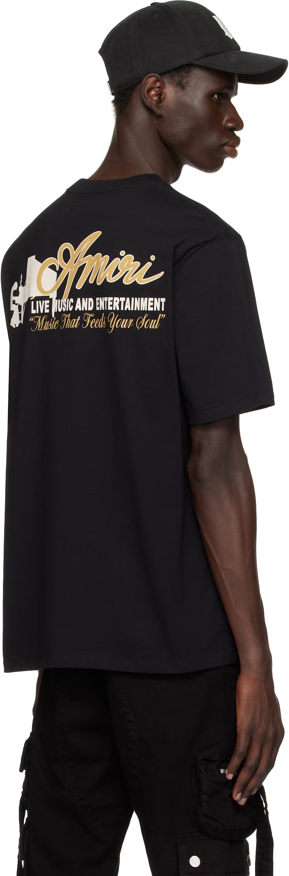 Black 'Amiri' Jazz Band T-shirt