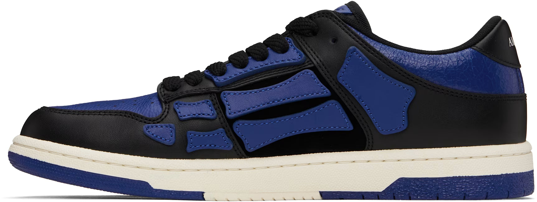 Black & Blue Skel-Top Low Sneakers