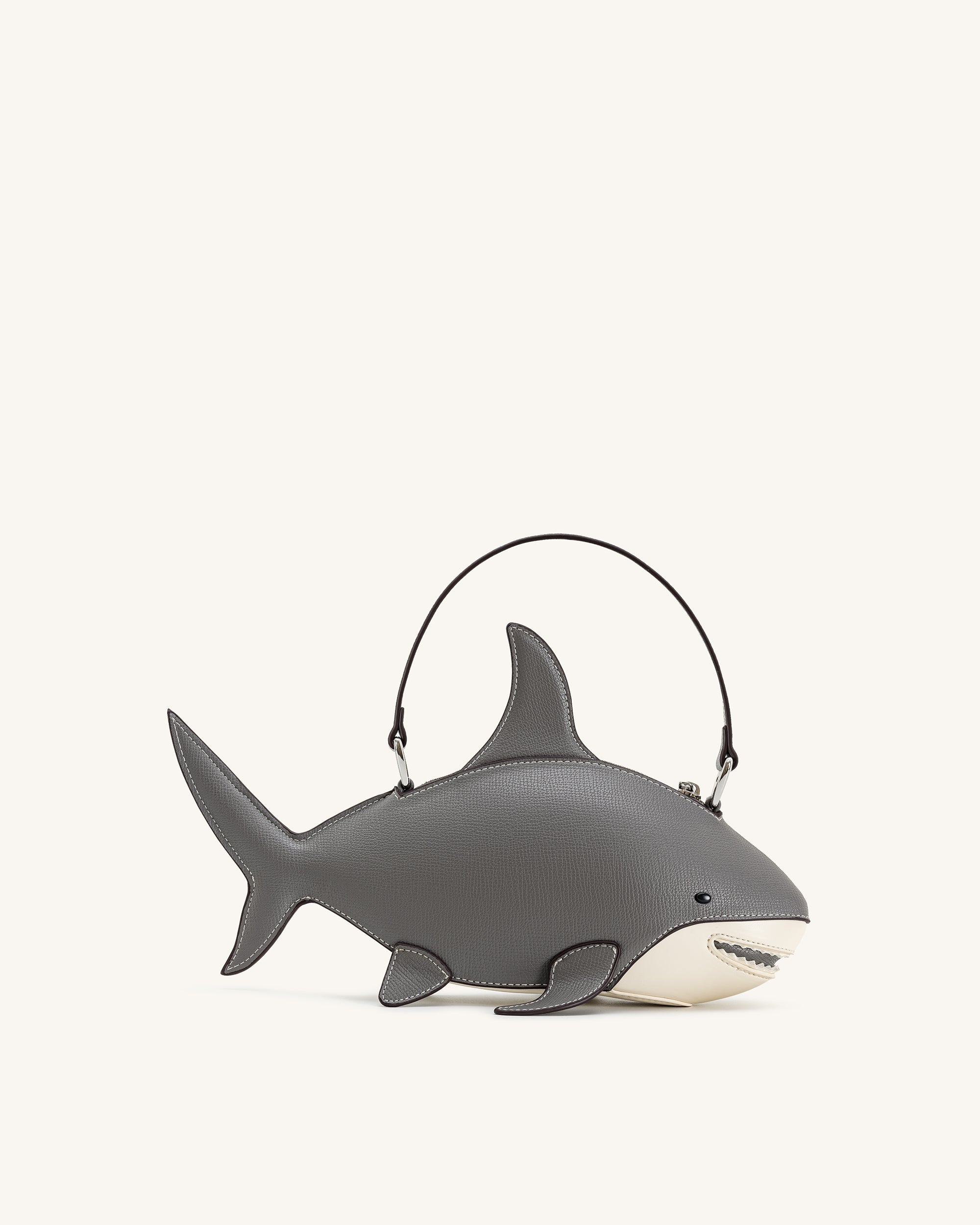 Nerys Shark Look Top Handle Bag - Light Blue
