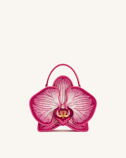 Flora Orchid Shaped Top Handle Bag - Pink