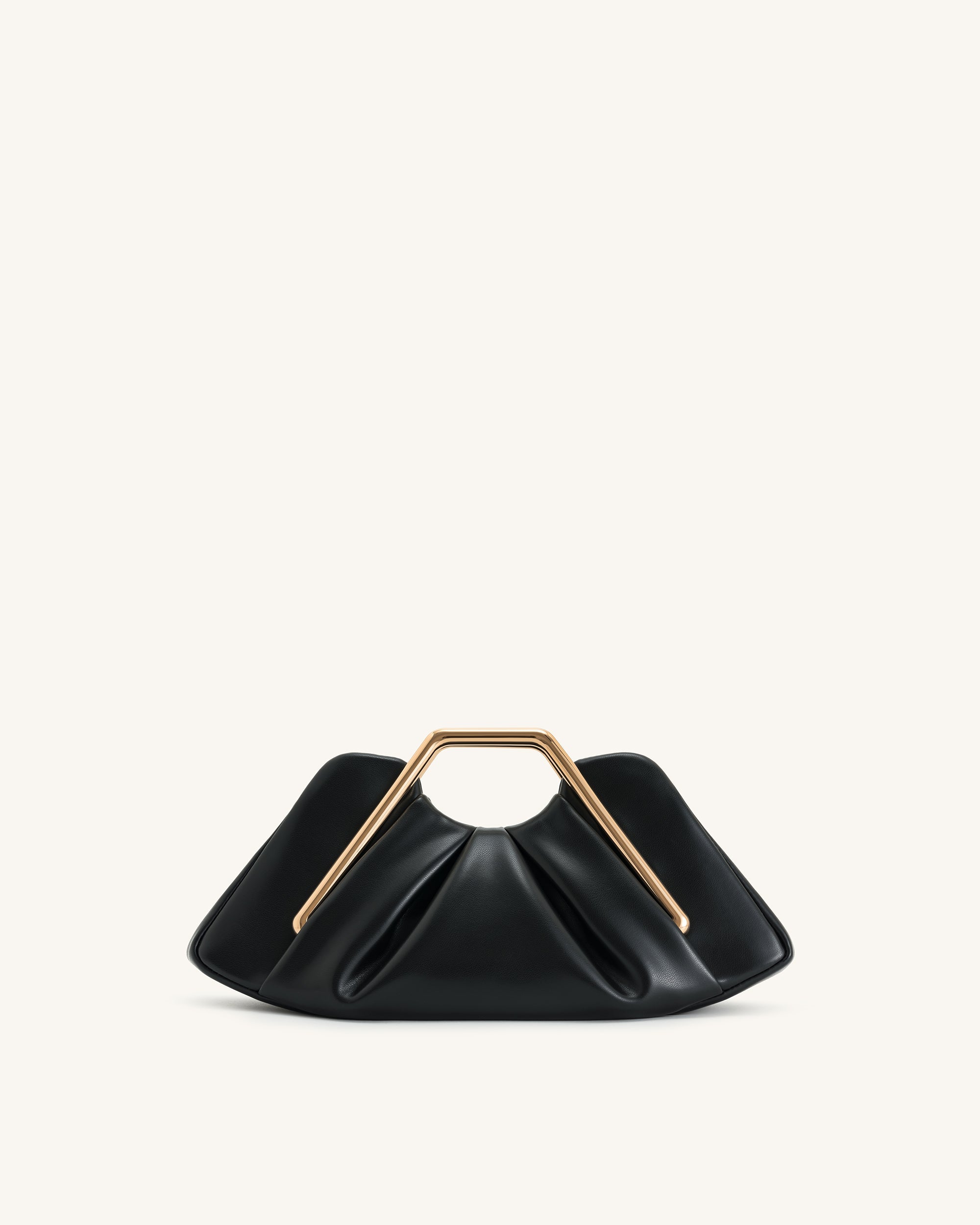 Lila Metal Frame Clutch - Burgundy