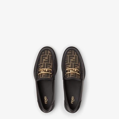 Fendi O'Lock loafers Black leather loafers