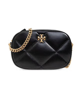 Quilted Leather Shoulder Bag with Chain