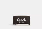 Coach Long Zip Around Wallet In Signature Canvas With Coach Graphic - Wallets | Shop From The Mirage