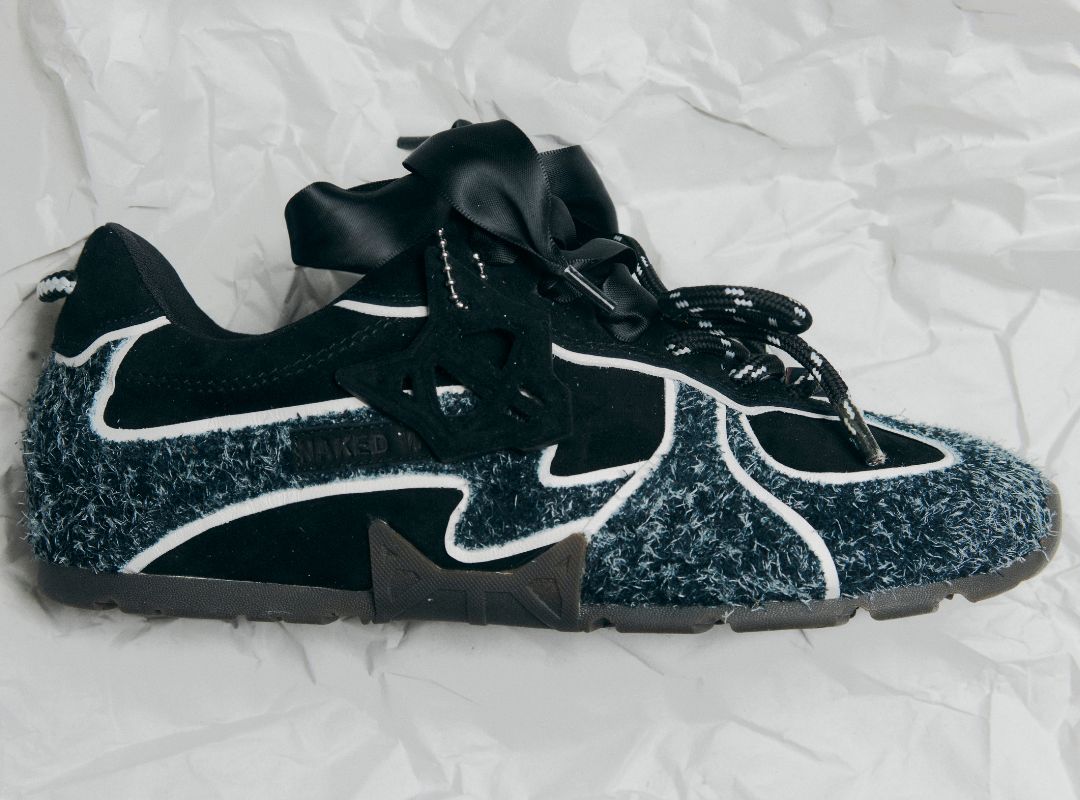 Adored Black Hairy Suede