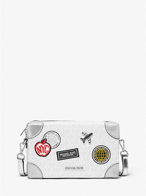 Jeanie Small Embellished Signature Logo Crossbody Bag