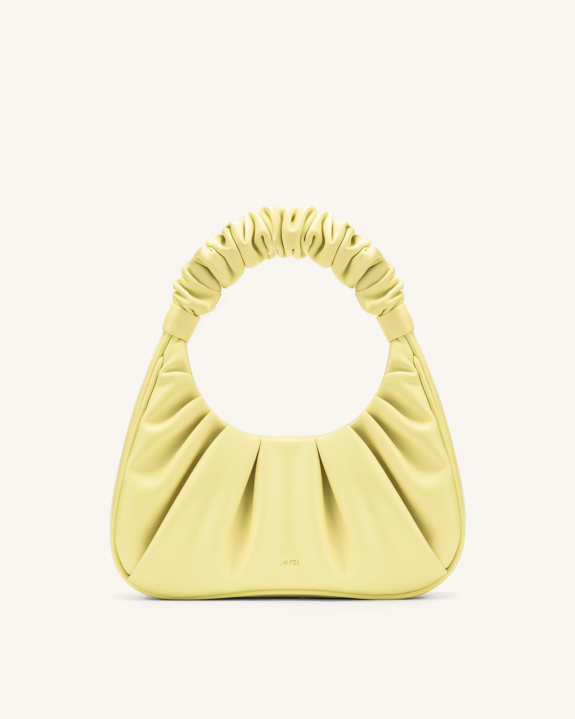Gabbi Ruched Hobo Handbag - Grass Green
