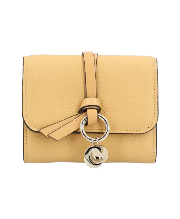 Grained Leather Clutch