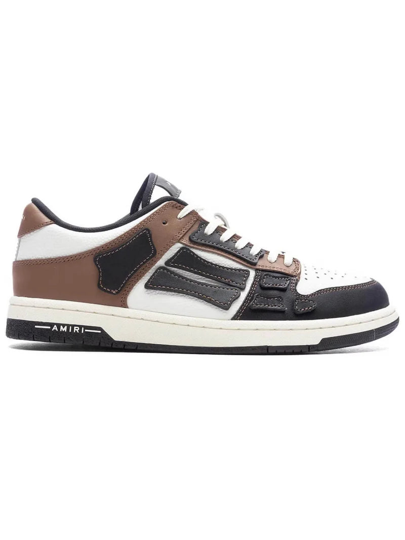 AMIRI SKEL TOP LOW SNEAKERS BLACK / BROWN