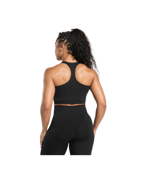 Gymshark Lift Seamless Midi Tank With Shelf Black