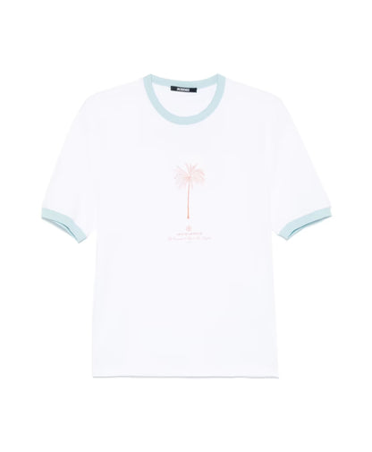 Jacquemus White Logo Print Short Sleeve Tee