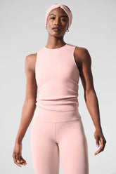 Ribbed En Pointe Tank