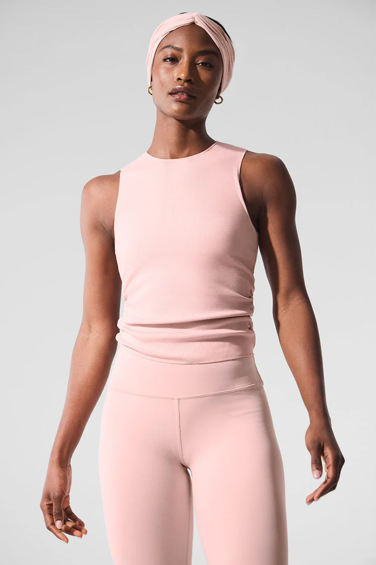 Ribbed En Pointe Tank