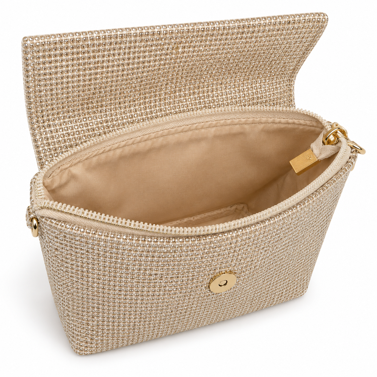 Rare Dior Beauty Vip Gift 2025 Gold Pouch Bag comes with Gold Strap