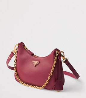 Mini Saffiano Leather Re-Edition Shoulder Bag