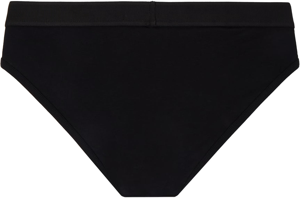 Versace Underwear Black 90s Vintage Logo Briefs