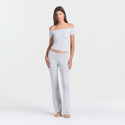Cotton Jersey Off the Shoulder Top