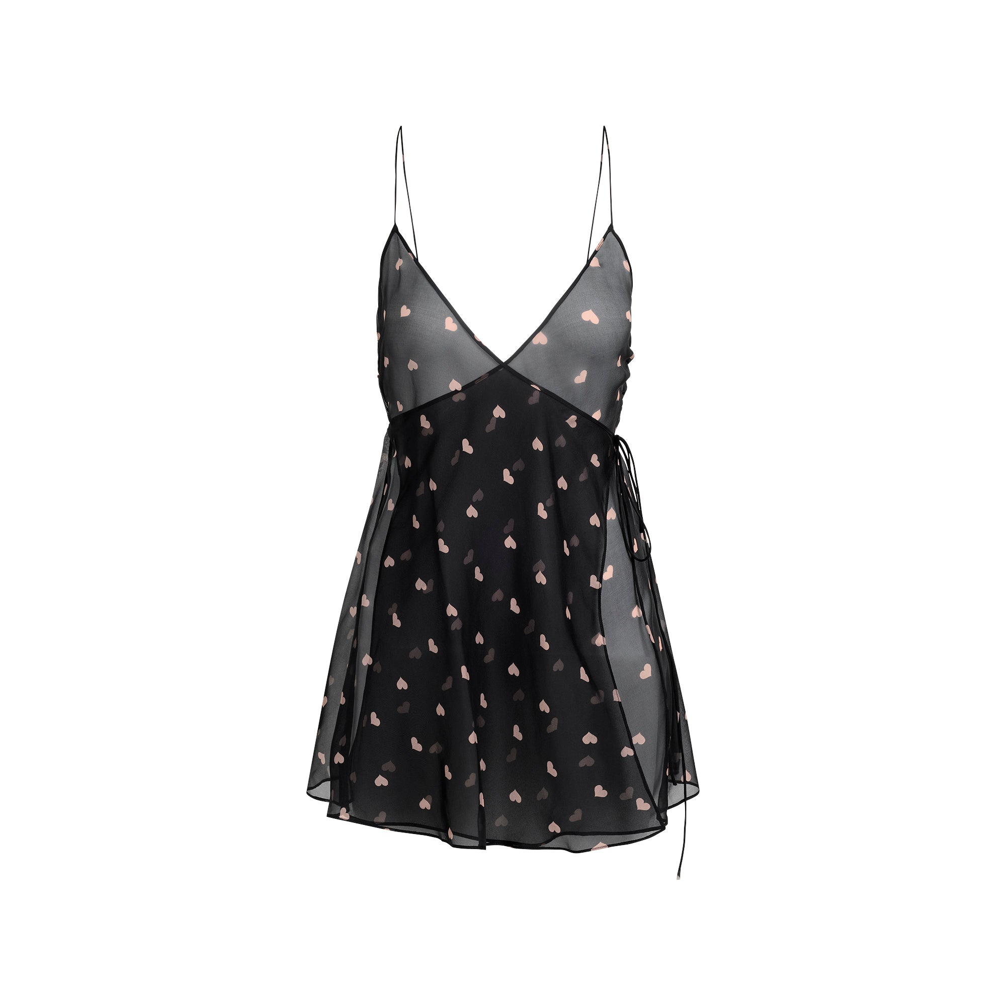 Skims Romance Wrap Mini Slip Dress