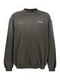 Represent 'Patron of The Club' Olive Green Crewneck Sweater with Front and Back Logo Print in Cotton Man