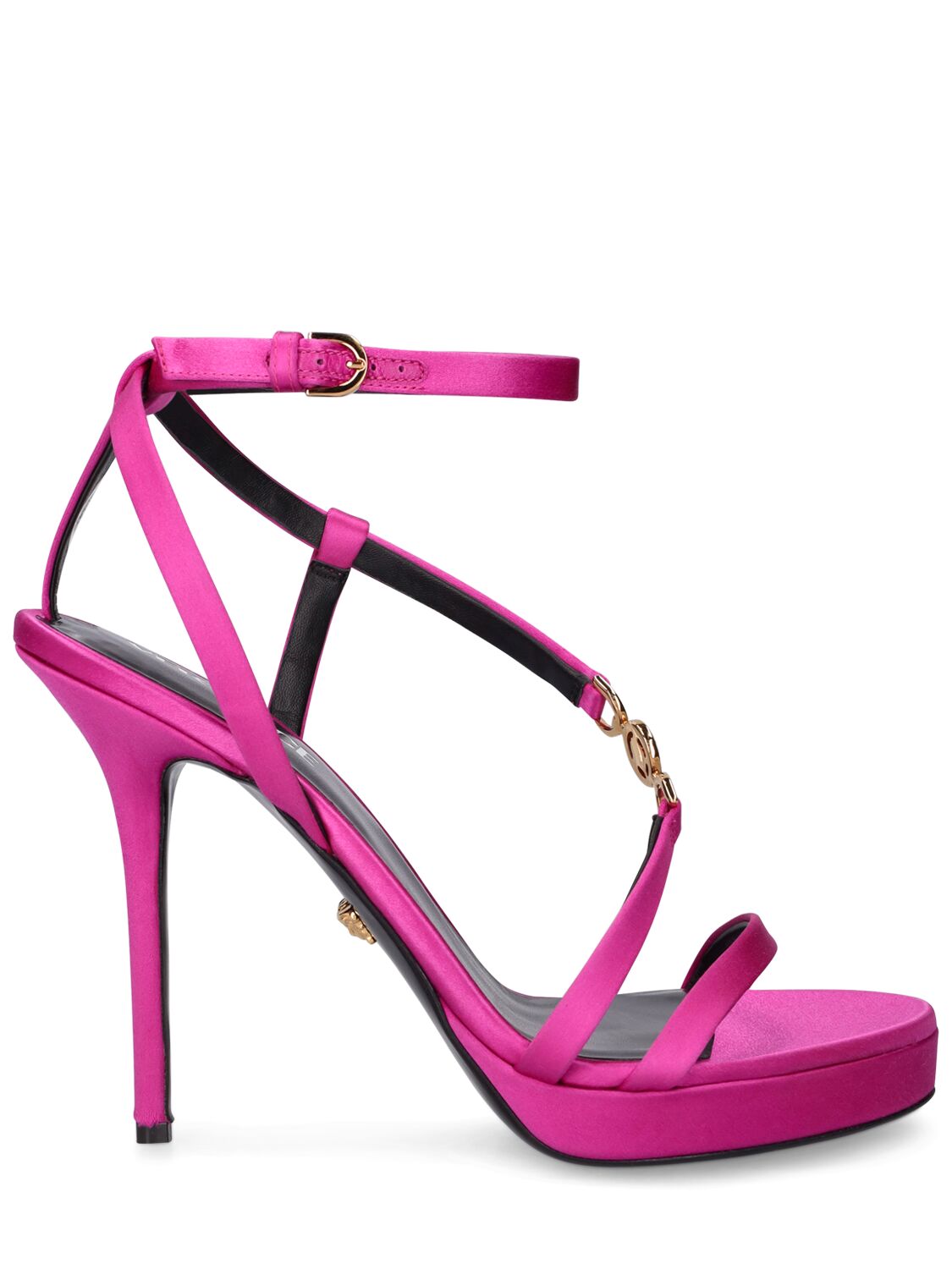 Versace 115mm Satin high heel sandals