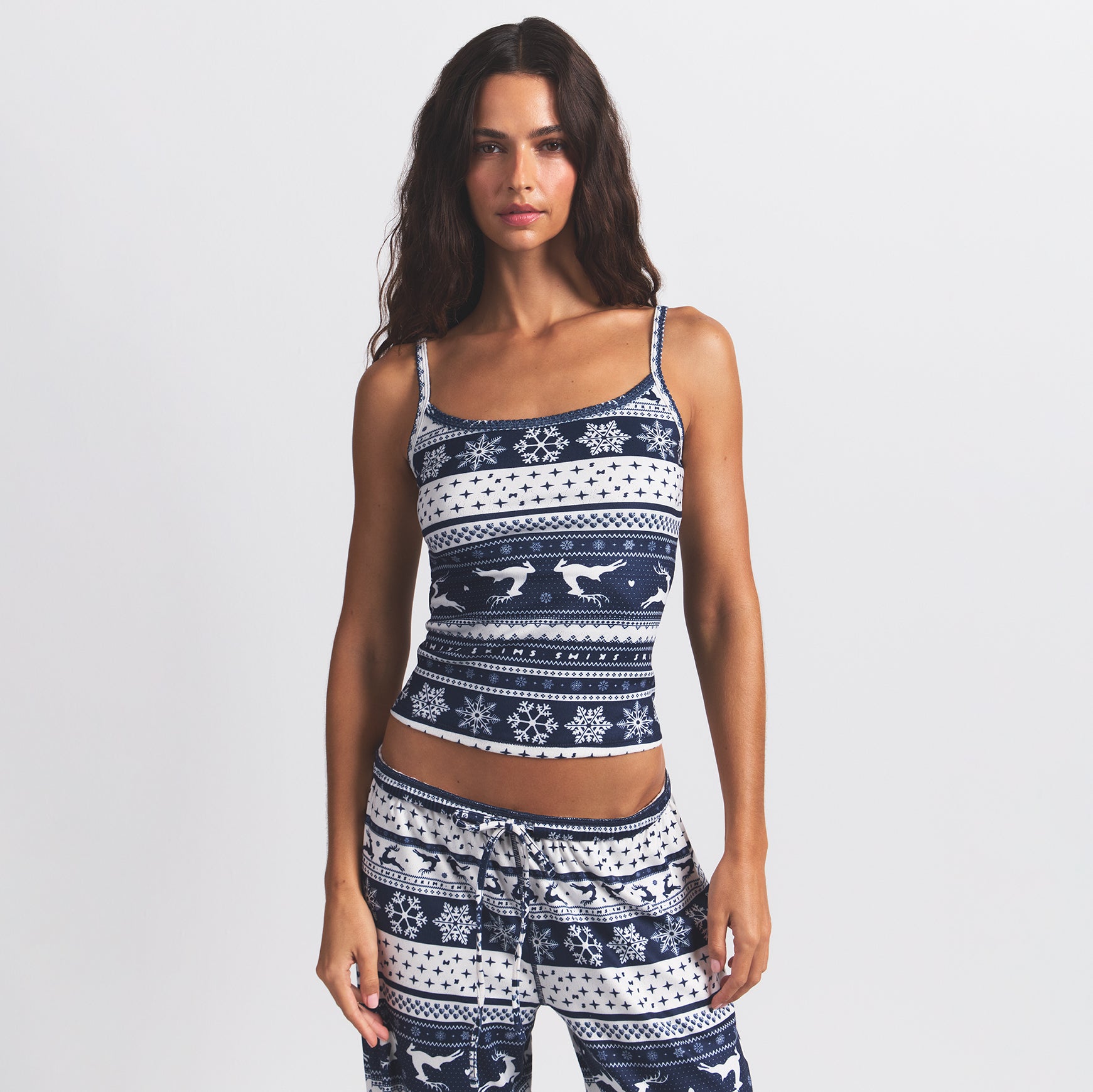 Logo Plush Pointelle Cami