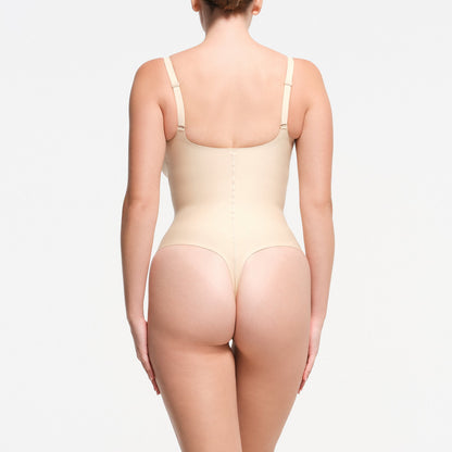 Skims Body Core Sculpt Plunge Thong Bodysuit