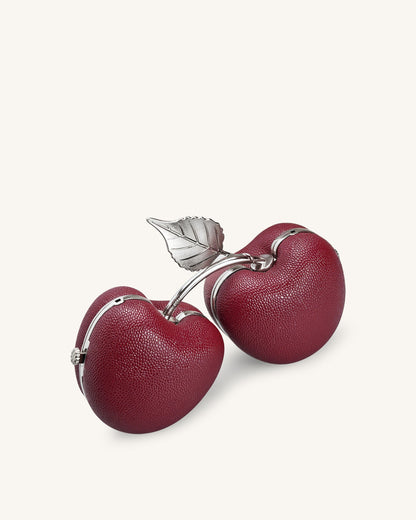 Aureline Cherry Shaped Clutch - Red