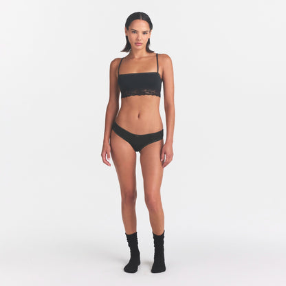 Lightweight Cotton Straight Neck Bralette
