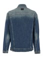Dolce e gabbana Blue Jacket with Distressed Effect in Denim Man