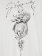 Givenchy White Crewneck T-Shirt with Maxi Logo Print on the Front in Cotton Man