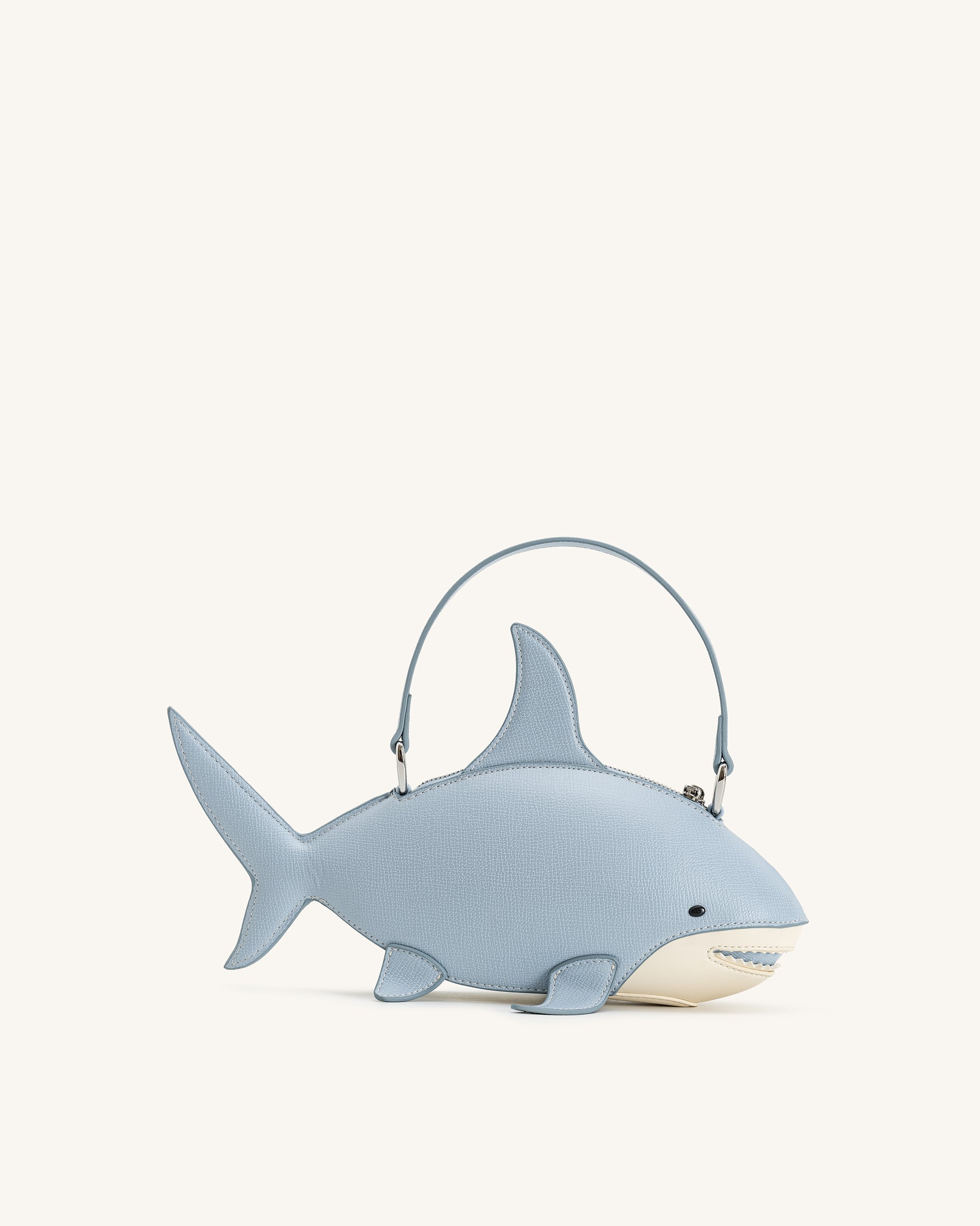 Nerys Shark Look Top Handle Bag - Grey
