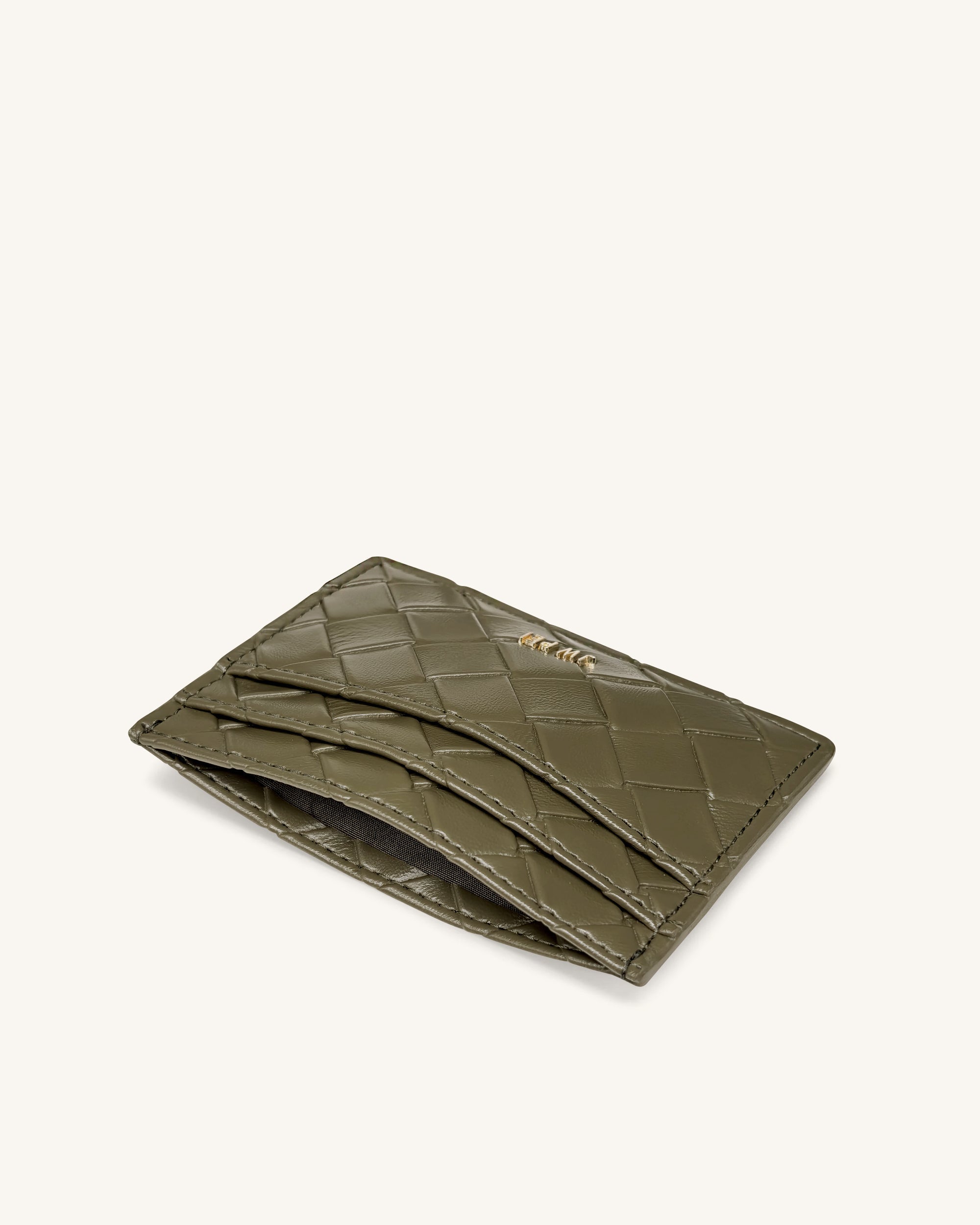 Woven Texture Card Holder - Black