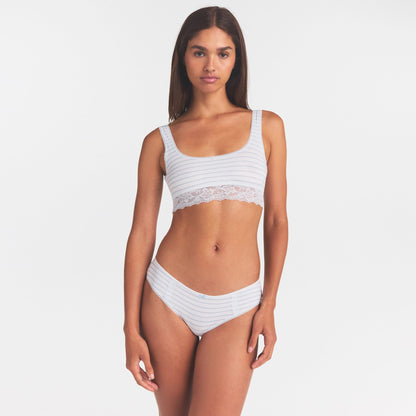 Lightweight Cotton Lace Scoop Bralette