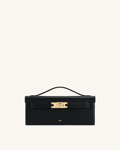 Bria Structured Top Handle Bag - BLue Denim