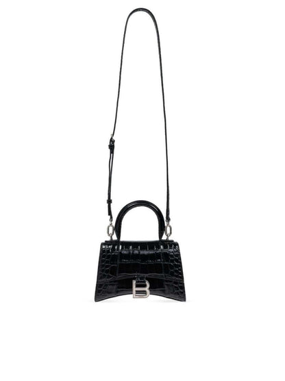 Balenciaga Black Hourglass Mini Satchel Bag - Size: One Size | Shop From The Mirage