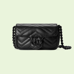 Gucci GG Marmont Patent Leather Shoulder Bag