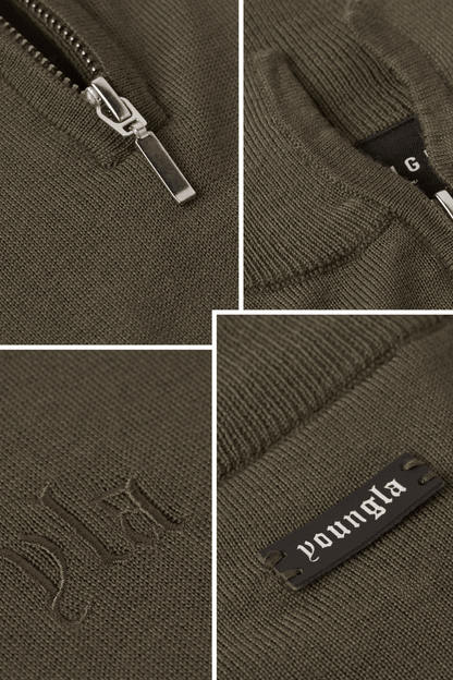 8048 - Monaco Wool Quarter-Zip Sweaters
