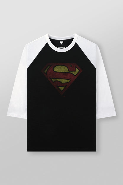 8072 - Superman 3/4 Raglan Shirts