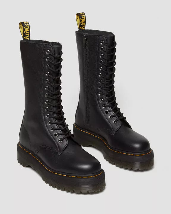 1B99 Pisa Leather Mid Calf Lace Up Boots