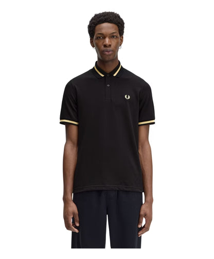 Fred Perry Black/Champagne Single Tipped Shirt