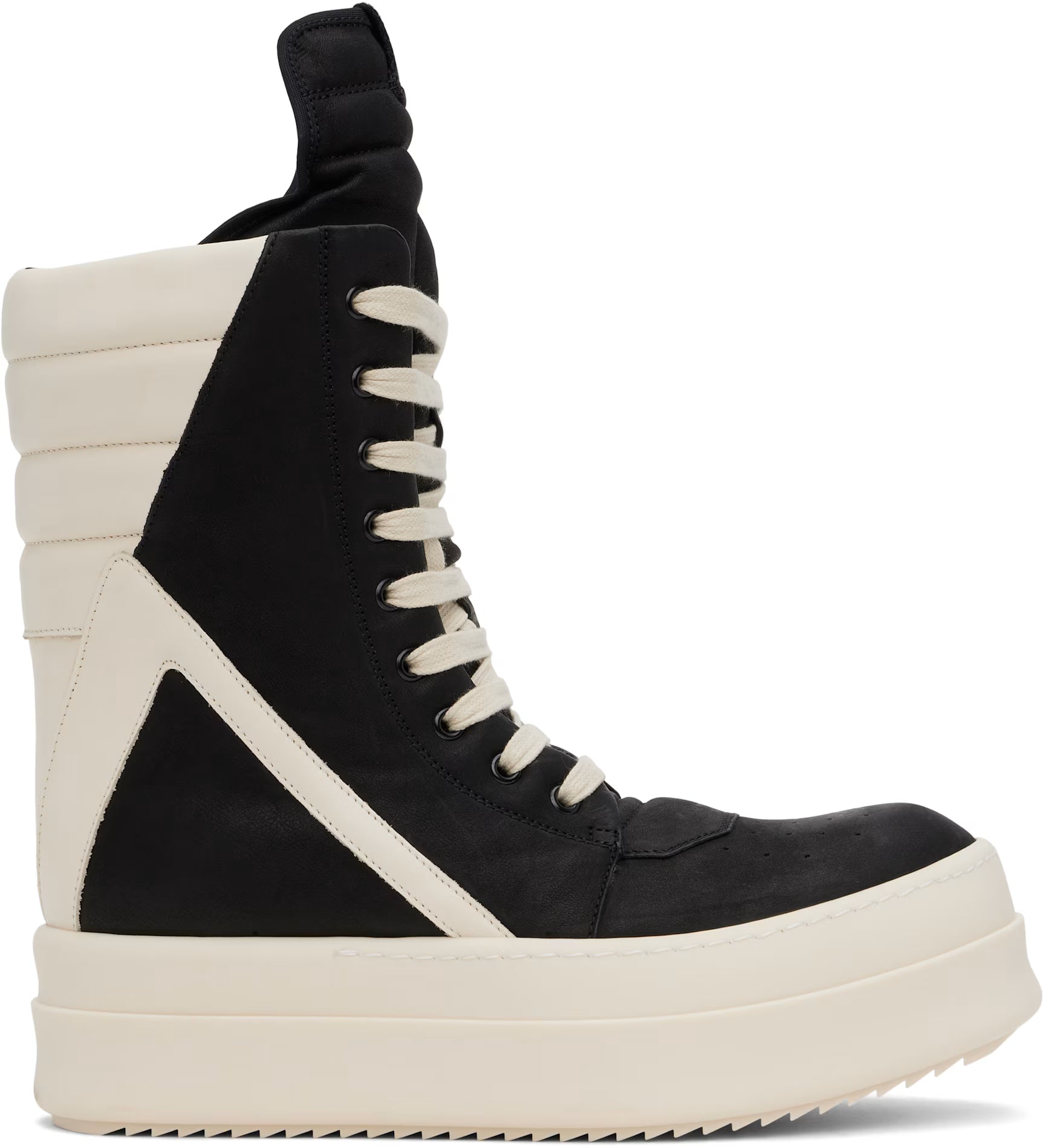 Black & Off-White Porterville Mega Geobasket Sneakers