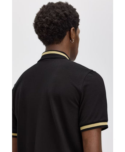 Fred Perry Black/Champagne Single Tipped Shirt