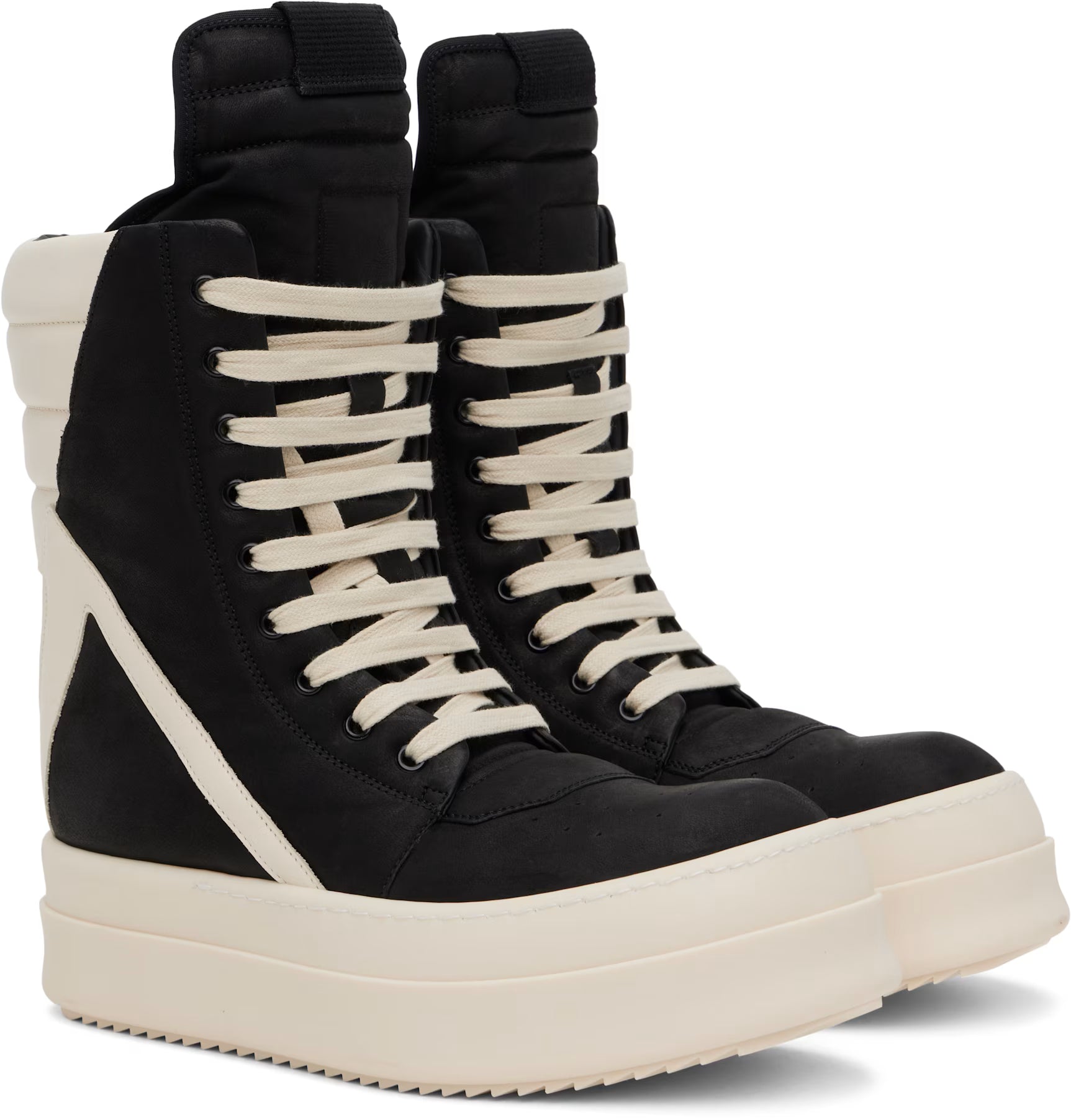 Black & Off-White Porterville Mega Geobasket Sneakers